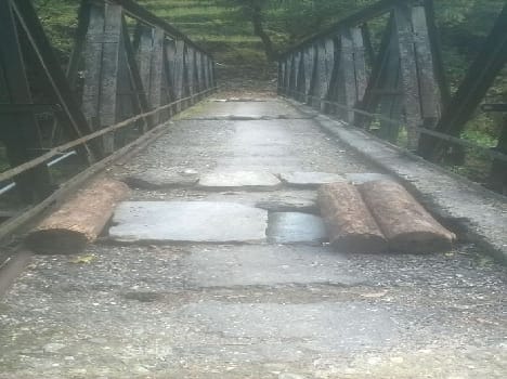Was dangerous to walk on the bridge