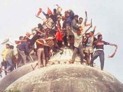 modi was on target in Nyas meeting at ayodhya