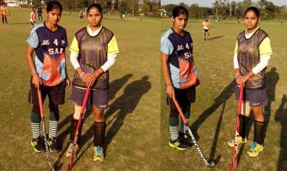 kaithal two girl selected all india combined univercity hockey camp