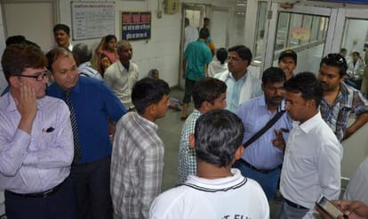 A student died after falling from ninth floor.