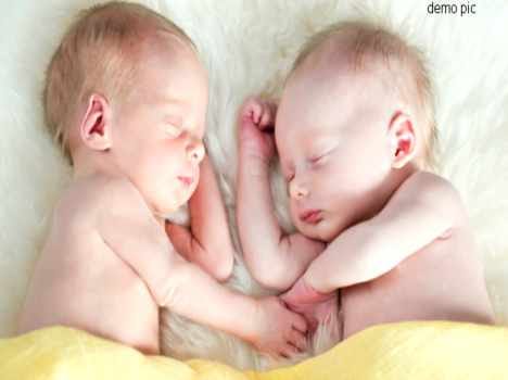 Twins born at helipad, a death.