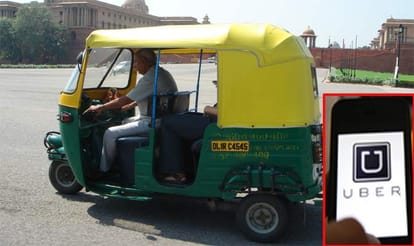 Uber app facilitates uber auto service
