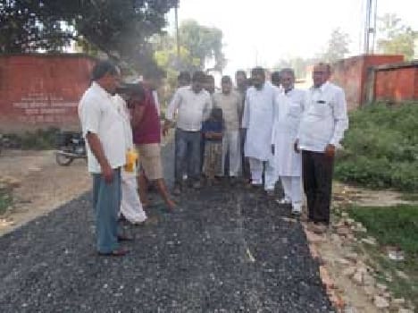 The villagers have stopped performing road works