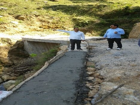 Road cut the drinking water projects in