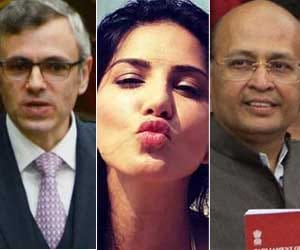 Omar abdullah criticize singhvi's tweet about sunny leone