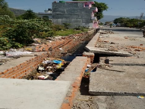 The new drain collapsed pwd