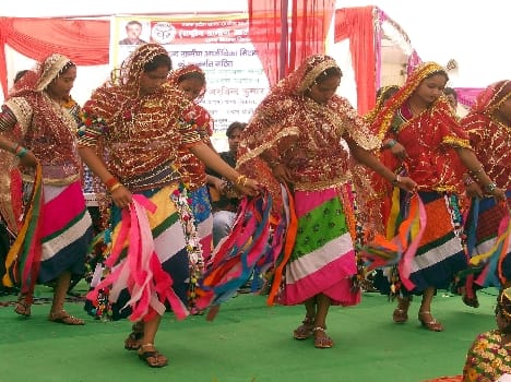 Tharu festival celebrating with great pomp