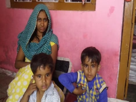 family after farmer's death in mathura