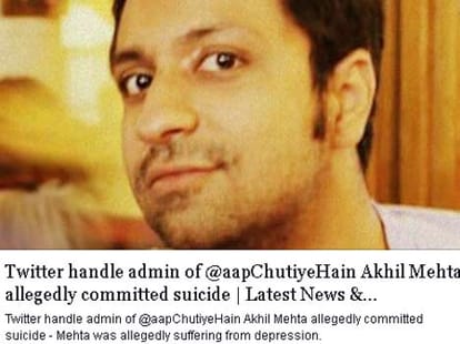 Twitter humorist killed himself in gazibad