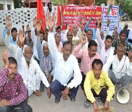 Corruption in railway Protest against the