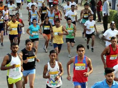 partiality in marathon reward with daughter by haryana govt