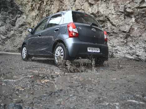 Poor status of the bypass road shimla.