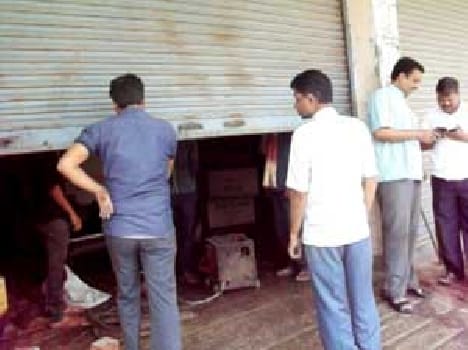 valuable stolen in shop, godown