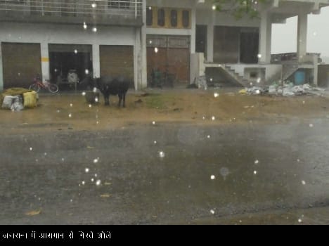 Then the rain - hail , Dana left no choice