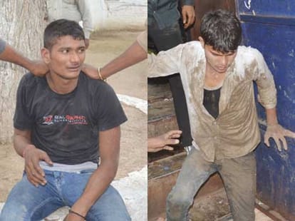 The prisoner escaped by cutting the roof of a moving van