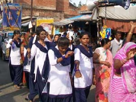 Divided sweet into Dalit colony on ambedkar Jayanti 