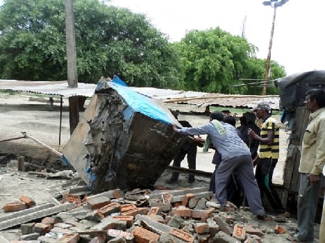 Railway officials removed outlets, created a ruckus