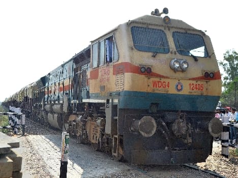 The broad gauge line segments loaded coal train
