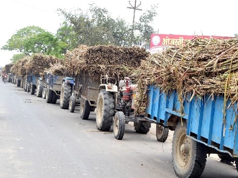 Having been weighed Free putting jam on the highway