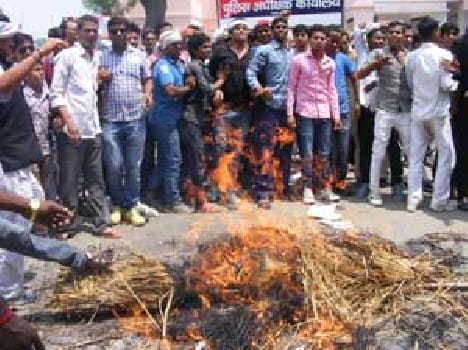 Anger against the police happened