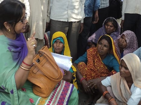 Ration cards villagers demonstrated on rigging