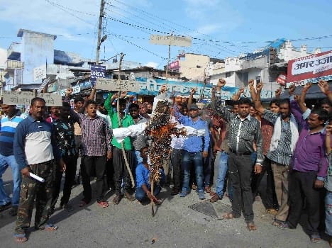 Anger against UP minister Azam Khan