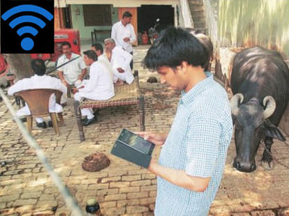 Village in loni is fully wifi abled