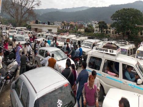 Traffic jams in Bageshwar