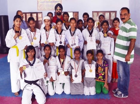 Taekwondo student award winner's medal