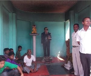 Ambedkar statue burnt in sitapur
