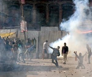 Violent clashes break out over Tral killings, Masarat Alam's arrest