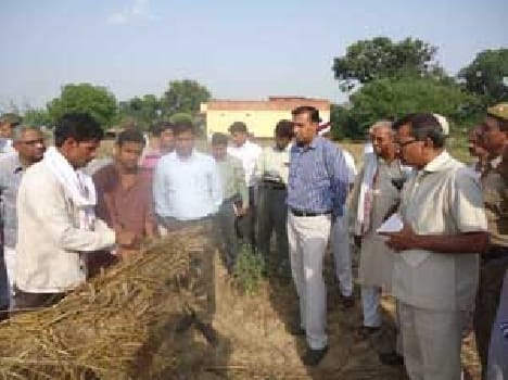 The farmer broke back in shock , second Varanasi Referee