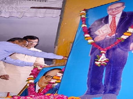 Ambedkar 's birth anniversary was celebrated in railway