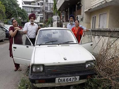 People joined hands to save india's first maruti car