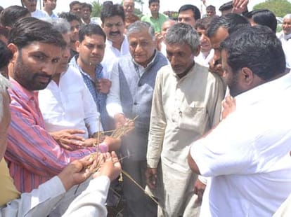 V K Singh visit to his constituency and controversy in gaziabad.