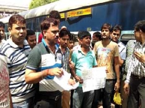  furore on Mughalsarai station