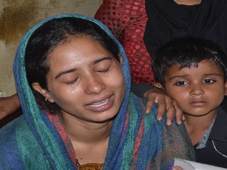 When the girl was born to a married woman beaten hostage