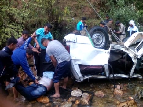 Sumo fell into the ditch, killing seven