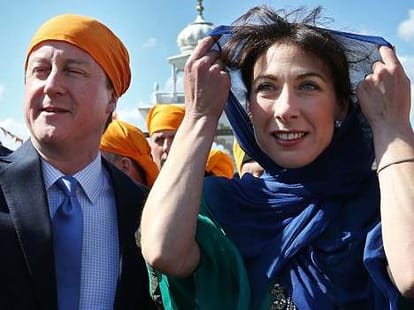 British prime minister david cameron copied narendra modi slogan in england election