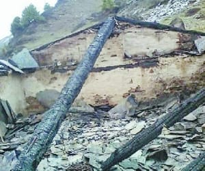 kelang Bazir temple turn to ashes in chamba