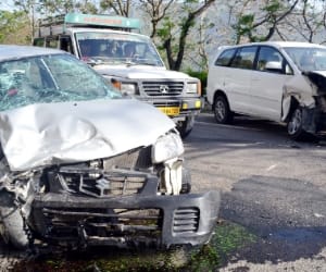 car accident near solan two died.