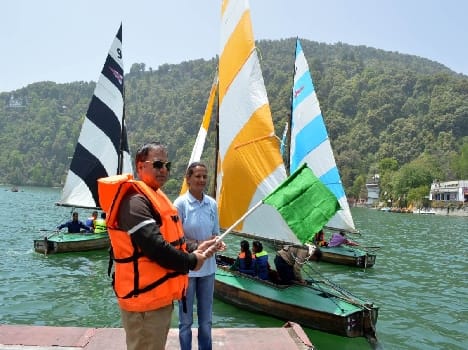 Naini lake sailing training