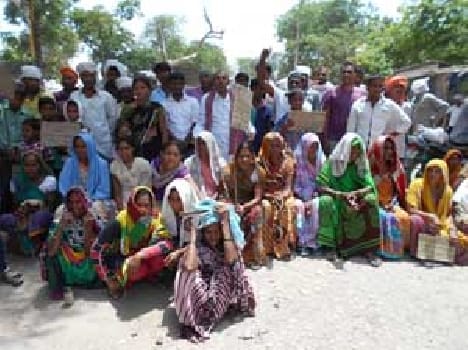 Angry villagers happened to be arrested