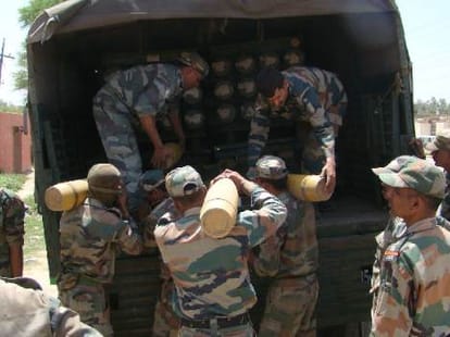 army destroyed 22 minefields at loc