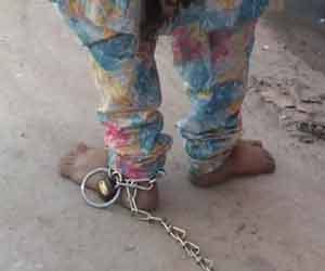 The gangrape victim girl caught in chain