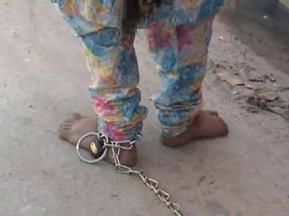 The gangrape victim girl caught in chain