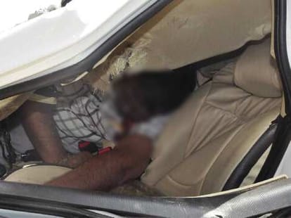 brutal accident in rohtak, 2 inspector dead