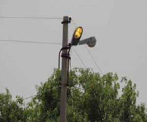 street light in parshad house.