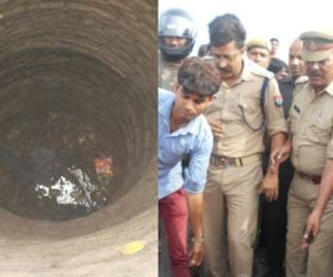A man threw children in a well.