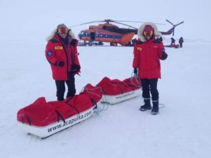 tashi nungshi reached north pole, make record.